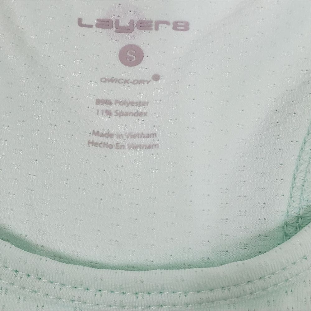 Layers Quick Dry Split Back Racer Tank Top Small - Picture 7 of 7